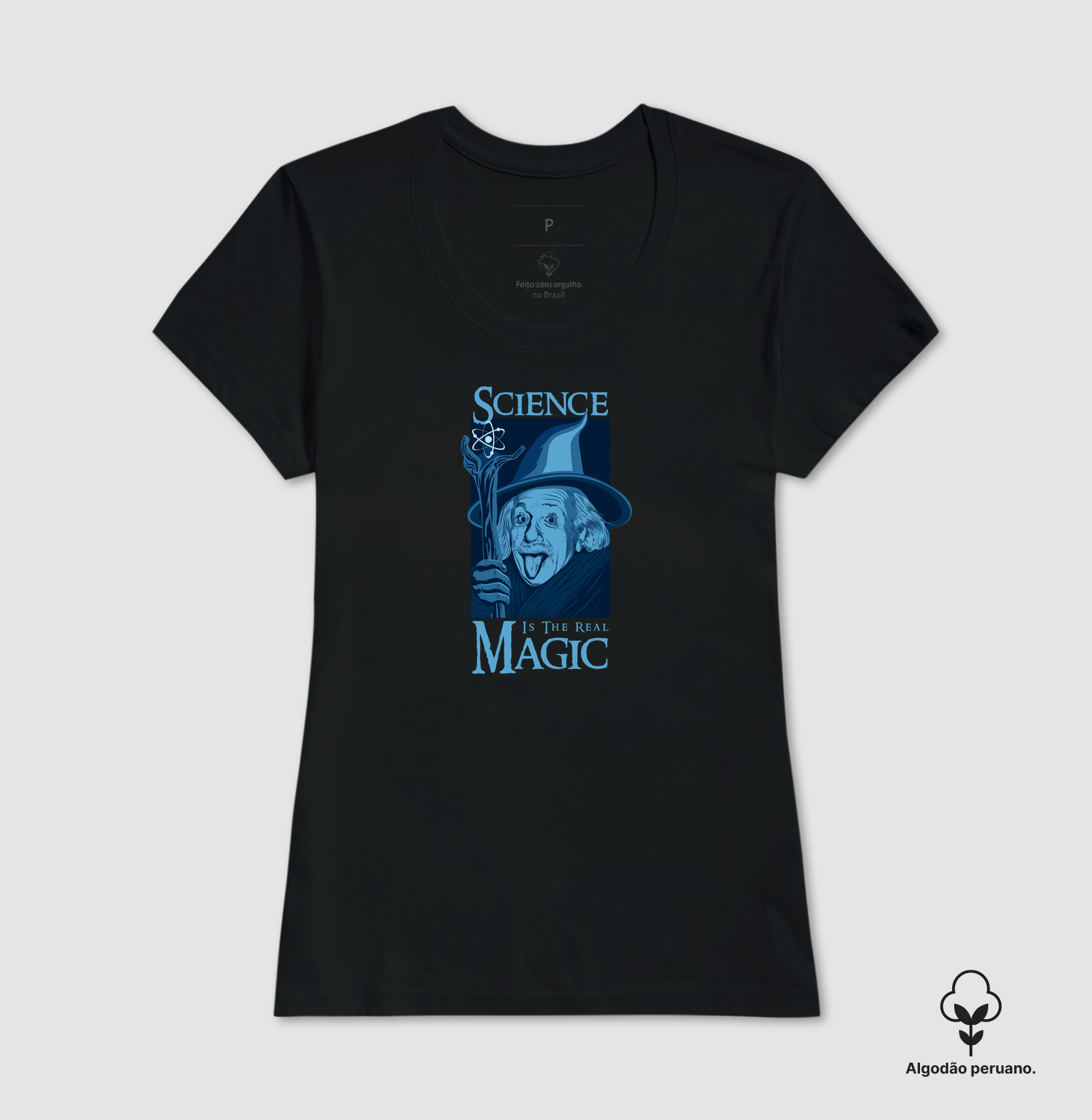 Camiseta Algodão Peruano Ciência é Mágica - Imagem 4