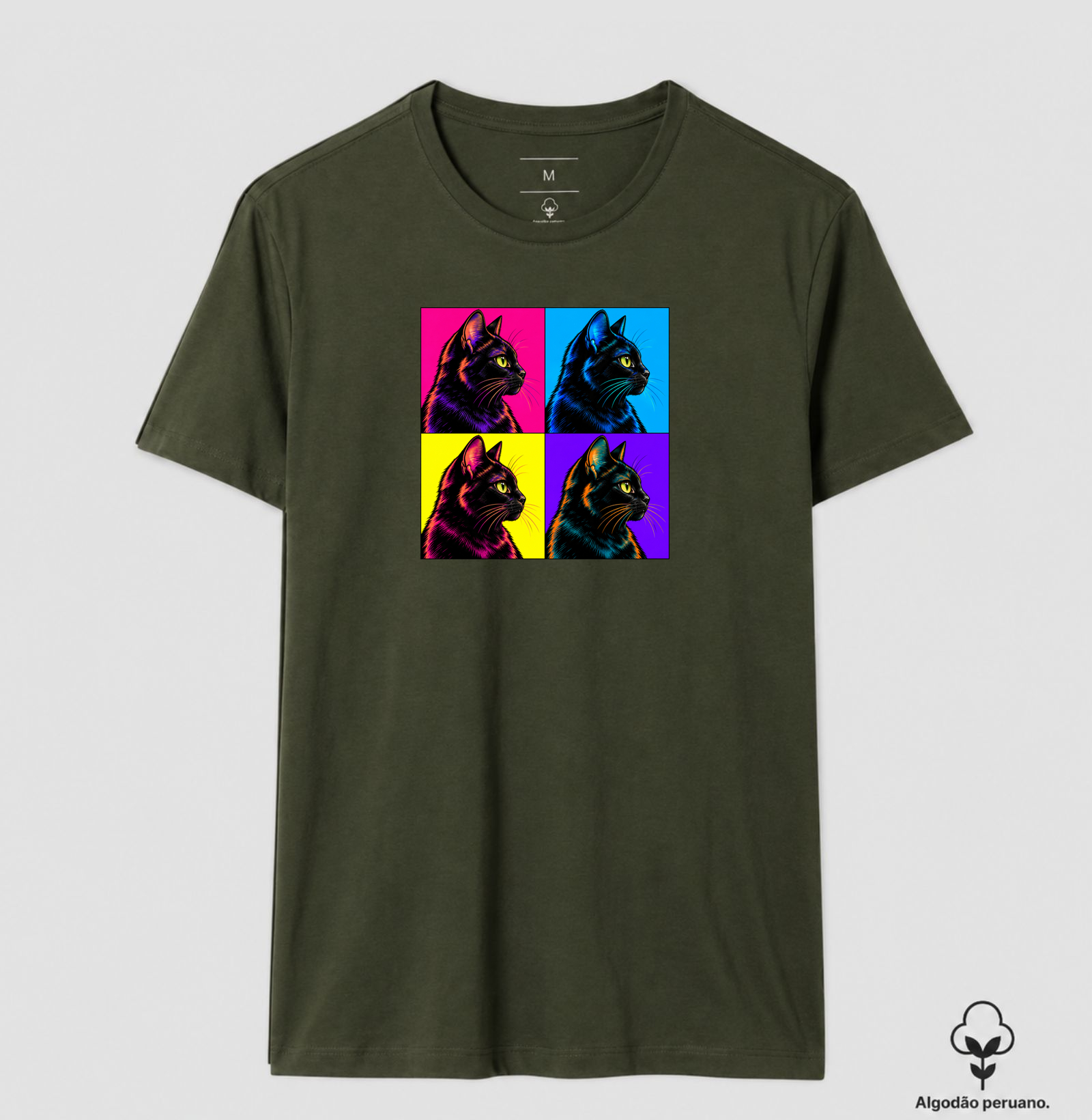 Gato Preto Pop Art - Imagem 4