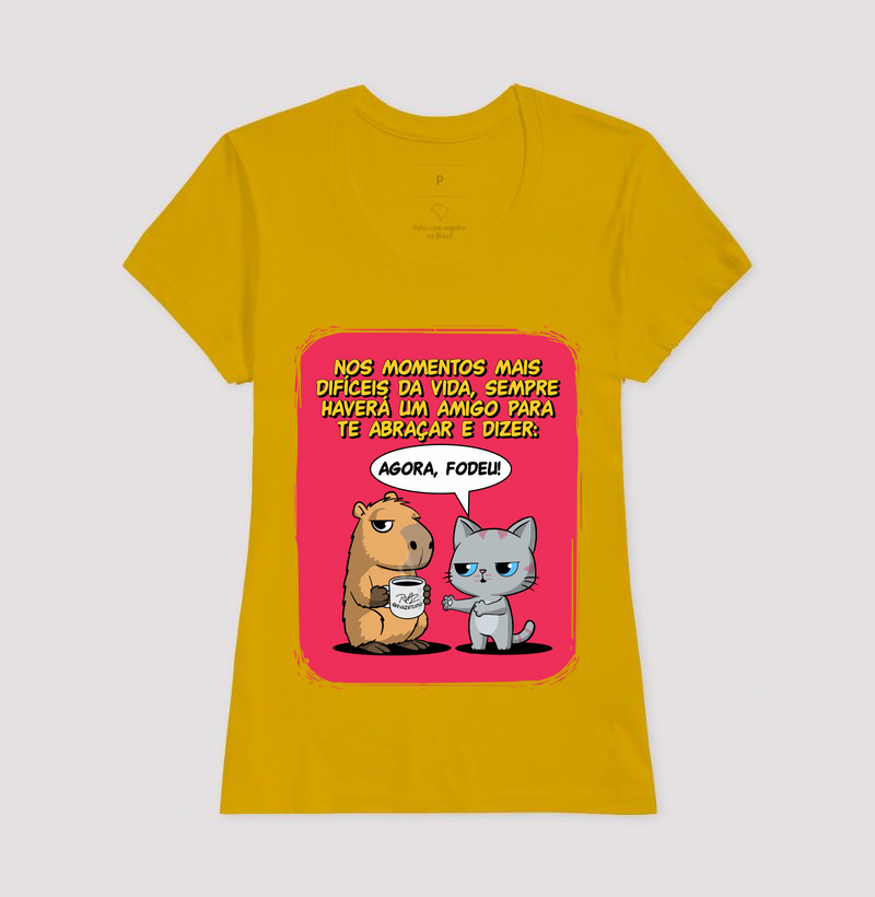 Camiseta Capivara e Gato Amigos - Imagem 15