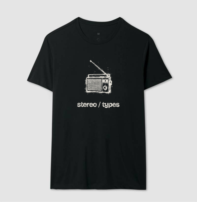 Rádio Portátil · Carvão · Traço Claro · STEREO TYPES - Imagem 2