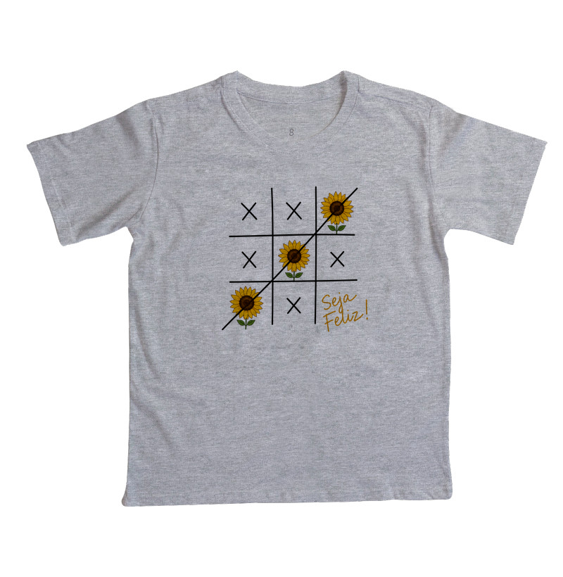 Camiseta Seja Feliz Girassol - Imagem 5