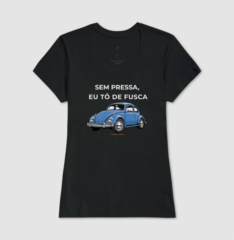 Sem pressa, eu tô de fusca - Azul médio acinzentado - Imagem 3