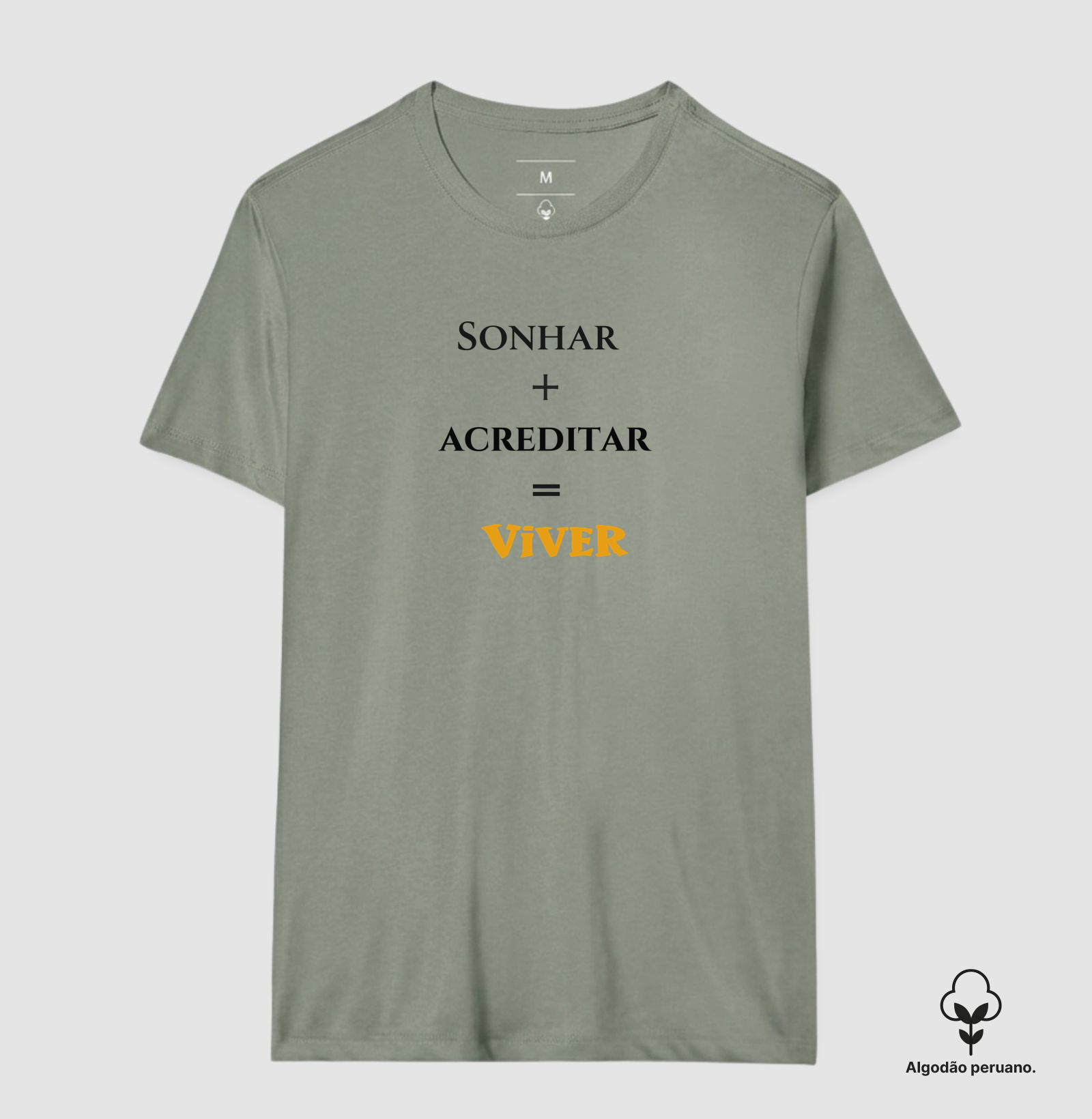 Sonhar • Acreditar • Viver (algodão peruano) - Imagem 12