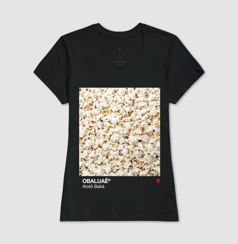 Camiseta Umbanda Orixá Obaluaê Omolu - Pipoca - Imagem 3