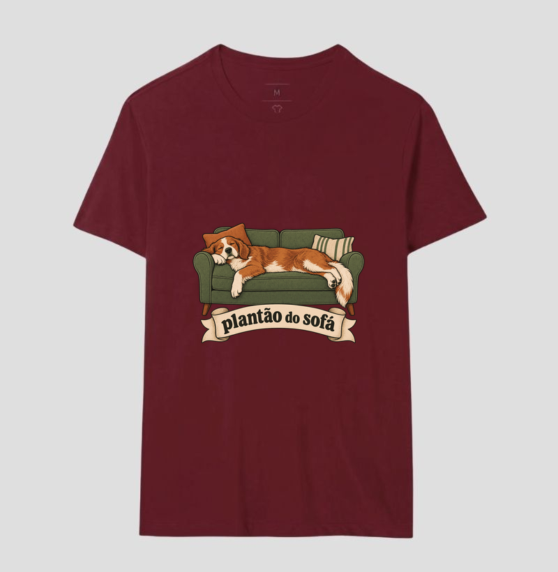 Camiseta Cachorro Sofá "plantão do sofá" | Pelo & Pano - Imagem 18