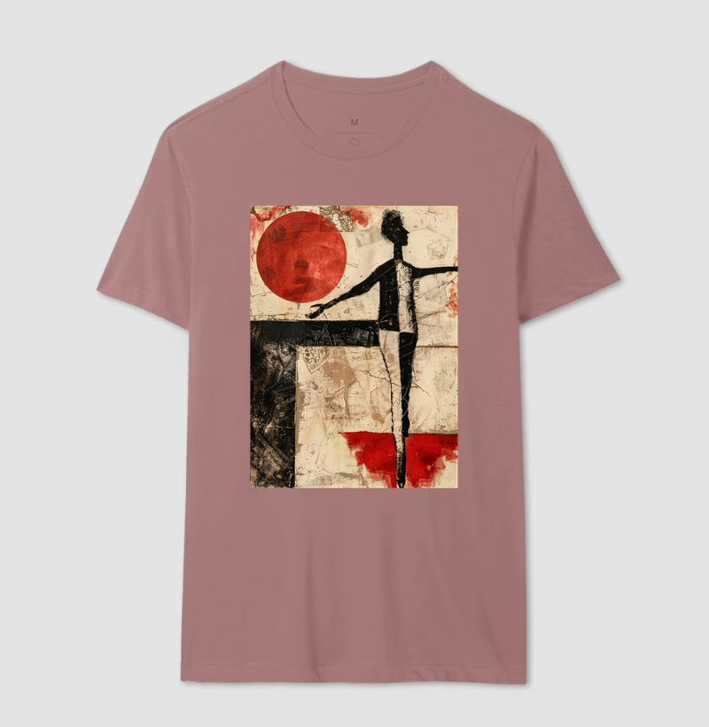 Camiseta Kurt Schwitters Geométrica Sol Vermelho - Imagem 16
