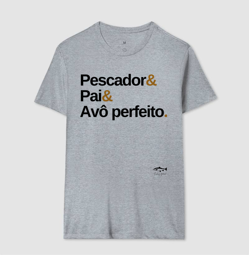 PESCADOR E PAI E AVÔ PERFEITO ( Algodão peruano) - Imagem 8