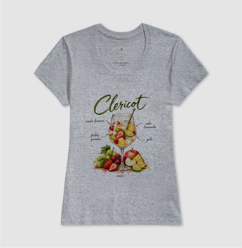 Camiseta Clericot – Drink com Vinho Branco e Frutas - Imagem 9