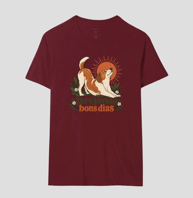 Camiseta Cachorro Manhã "farejando bons dias" | Pelo & Pano - Imagem 18