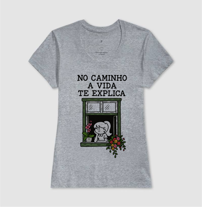 Camiseta No Caminho a Vida Te Explica (estampa G) - Imagem 9