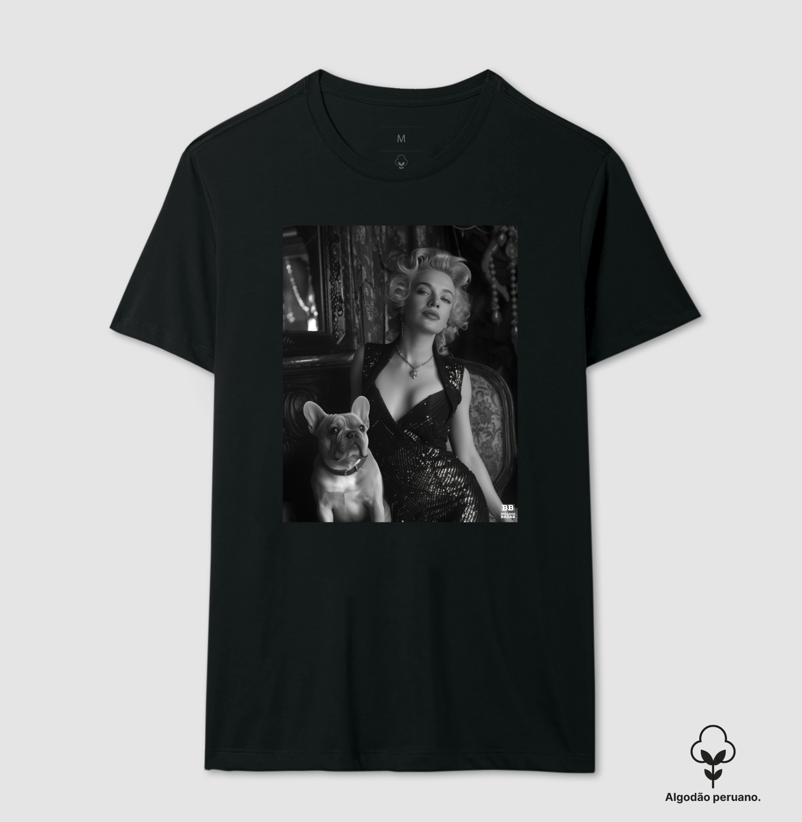 Camiseta Premium Bulldog Frances "Pin Up"