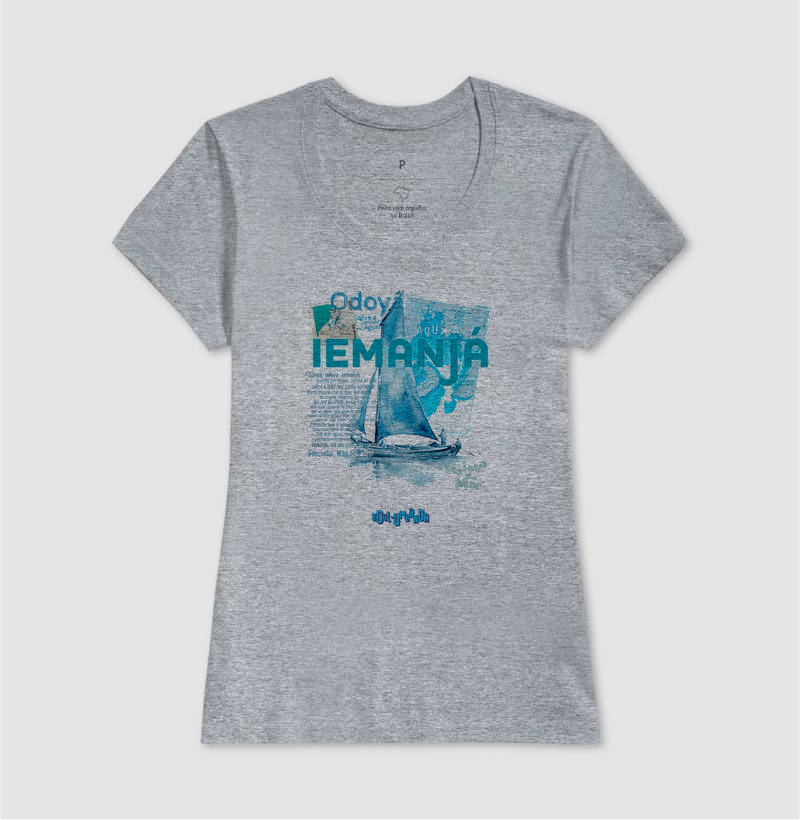 camiseta IEMANJÁ oração feminina - Imagem 3
