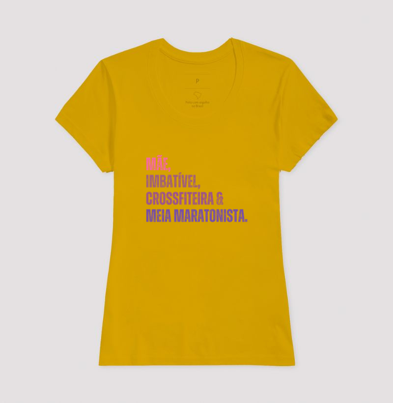 Camiseta Meia Maratonista - Mãe, Imbatível, Crossfiteira & Meia Maratonista - Imagem 13