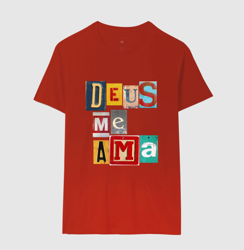 Camiseta Cristã Deus Me Ama - Imagem 10