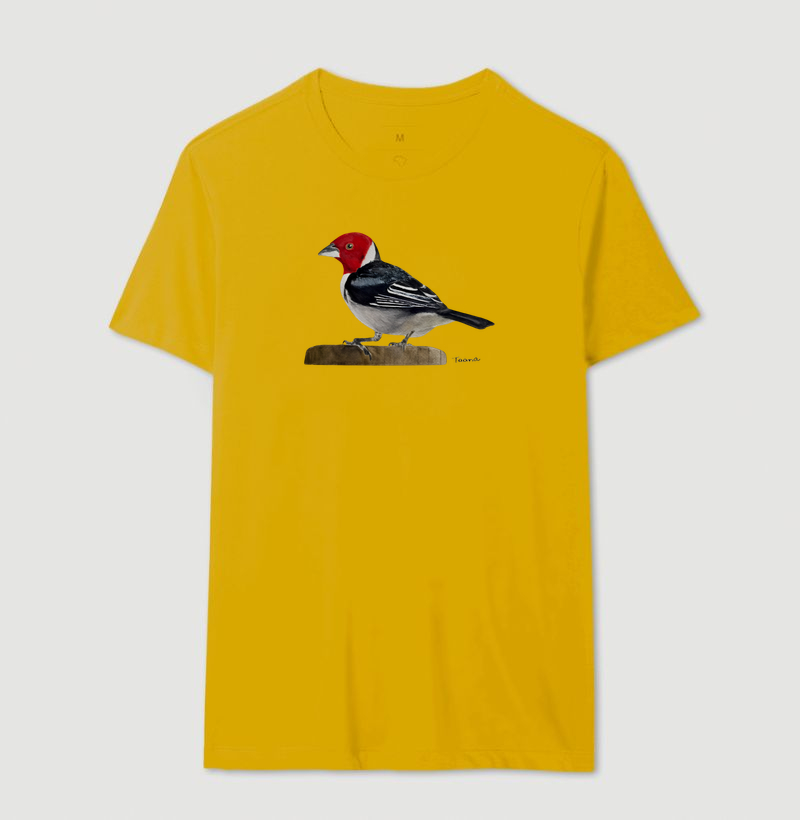 Camiseta Cardeal-do-Nordeste – Aves do Brasil - Imagem 15