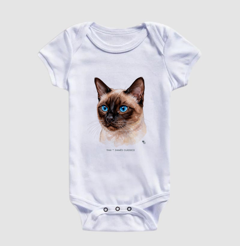 Gatos - Thai - Body Infantil - Imagem 5