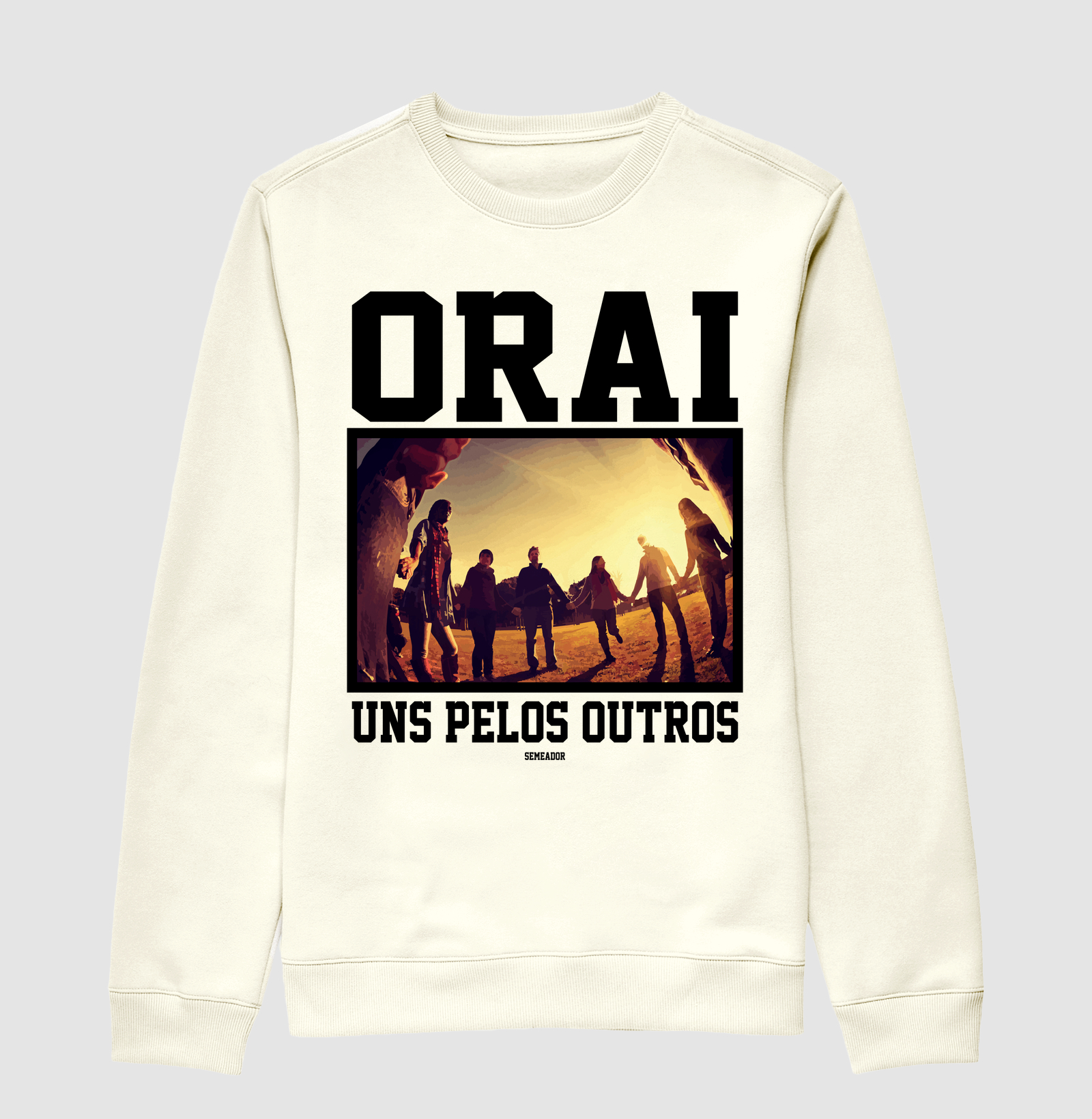Suéter Moletom Cristão Orai Uns Pelos Outros - Imagem 2