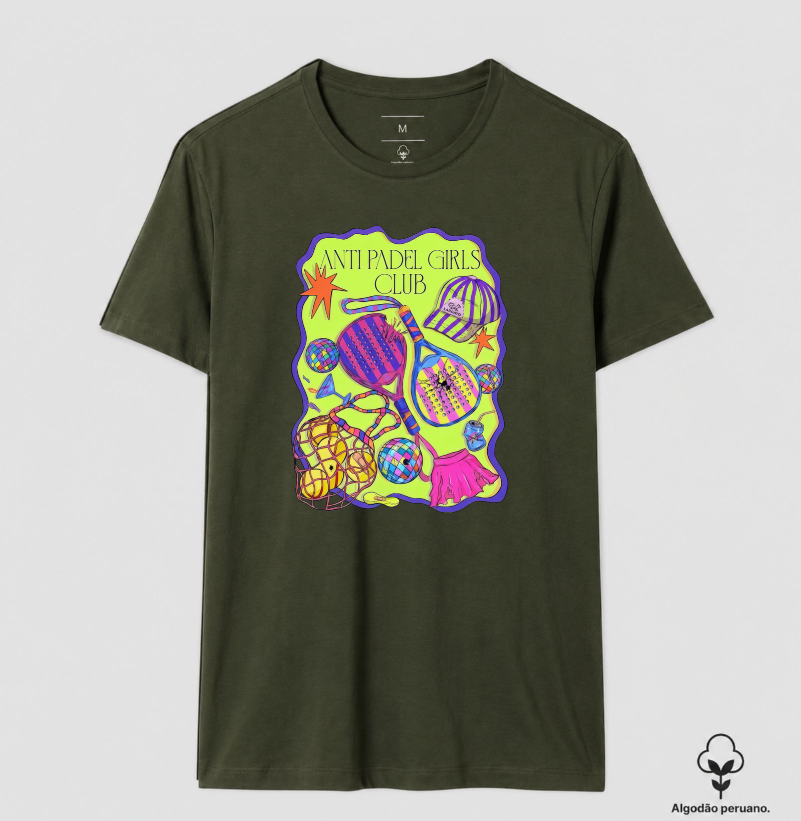 Camiseta Feminina Anti Padel Girls Club Retrô - Imagem 5