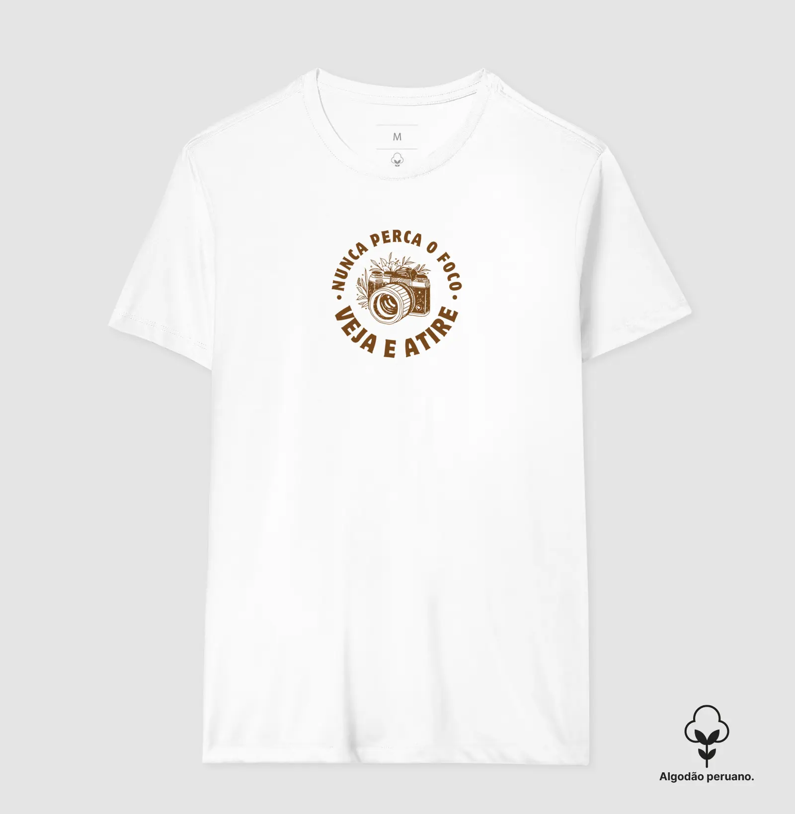 Camiseta Premium algodão Peruano, nunca perca o foco - Imagem 4