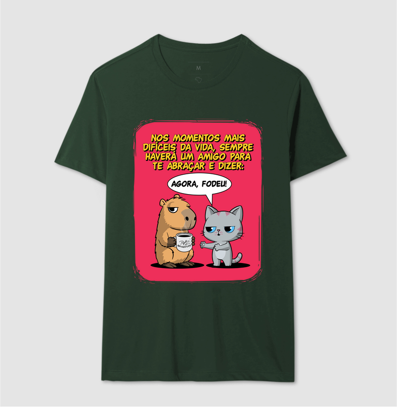 Camiseta Capivara e Gato Amigos - Imagem 12