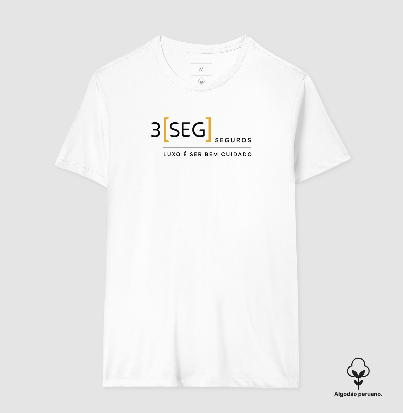 3SEG LUXO É SER BEM CUIDADO Camiseta Algodão Peruano - Imagem 6