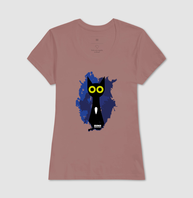 Gato preto com fundo azul - Imagem 19