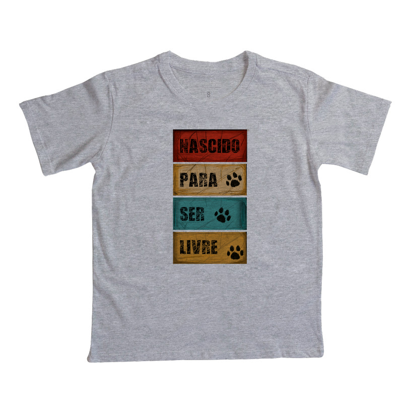 Camiseta Infantil Nascido para Ser Livre - Imagem 5