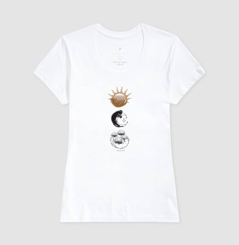 Camiseta Sol Lua e Nuvens - Imagem 8
