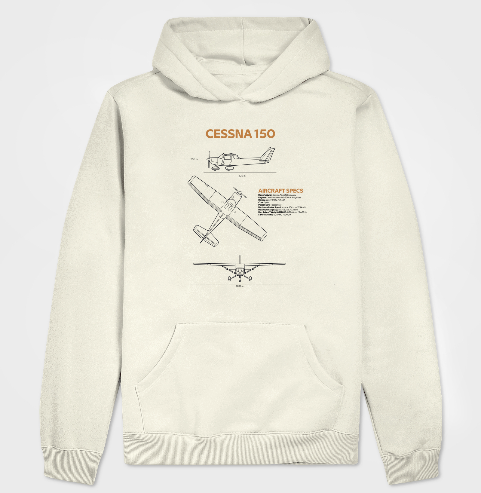 Cessna 150 | Blueprint - Imagem 3