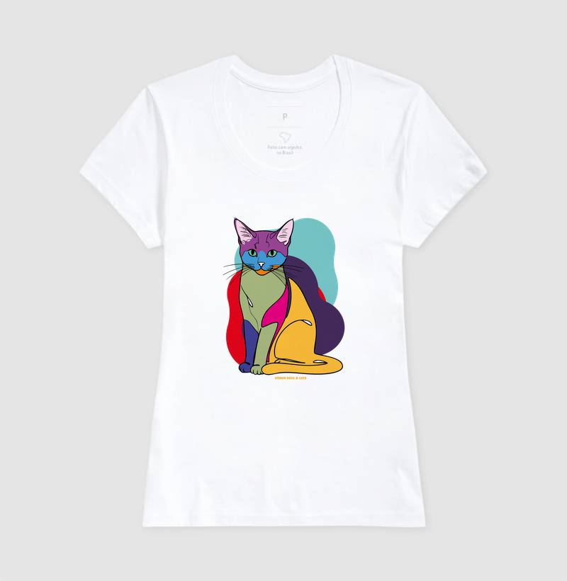 Gato e fundo coloridos - Imagem 6
