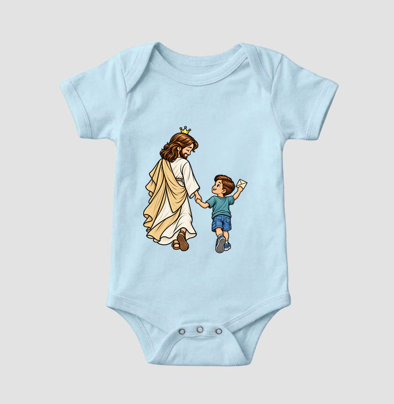 Camiseta Infantil Caminhando Juntos - Menino - Imagem 3