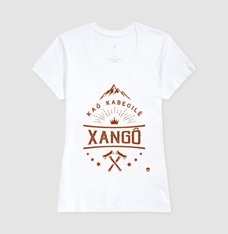 Camiseta Umbanda Orixá Xangô - Kaô Kabecilê - Imagem 5