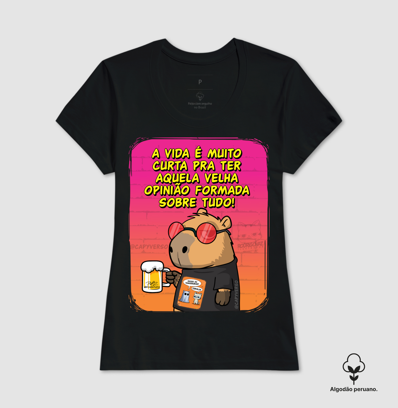 Camiseta Capivara Opinião - Imagem 6
