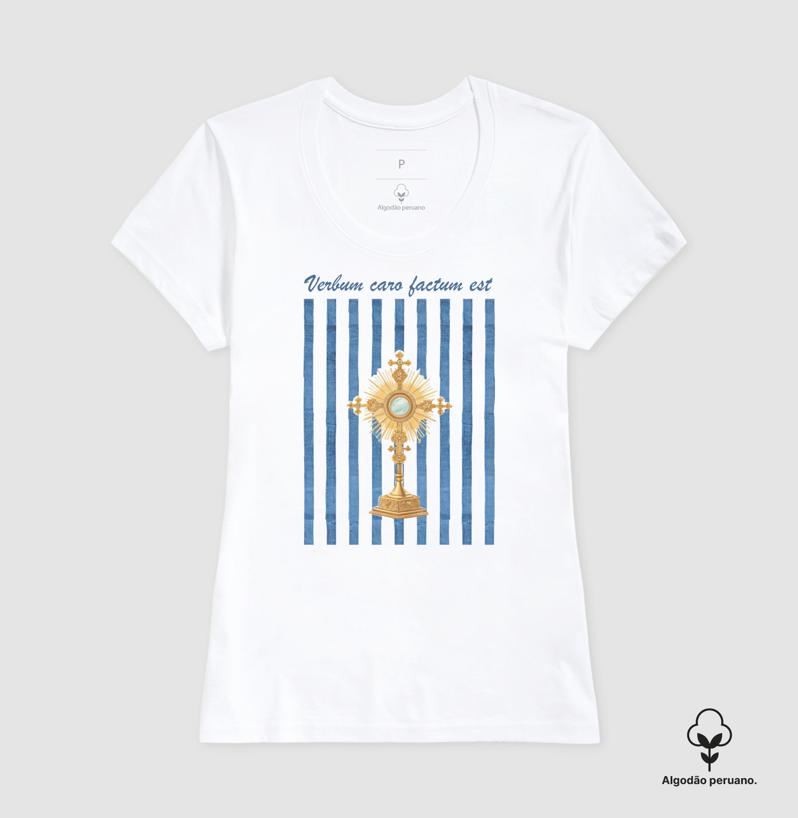 Camiseta Algodão Peruano O Verbo se Fez Carne - Imagem 7