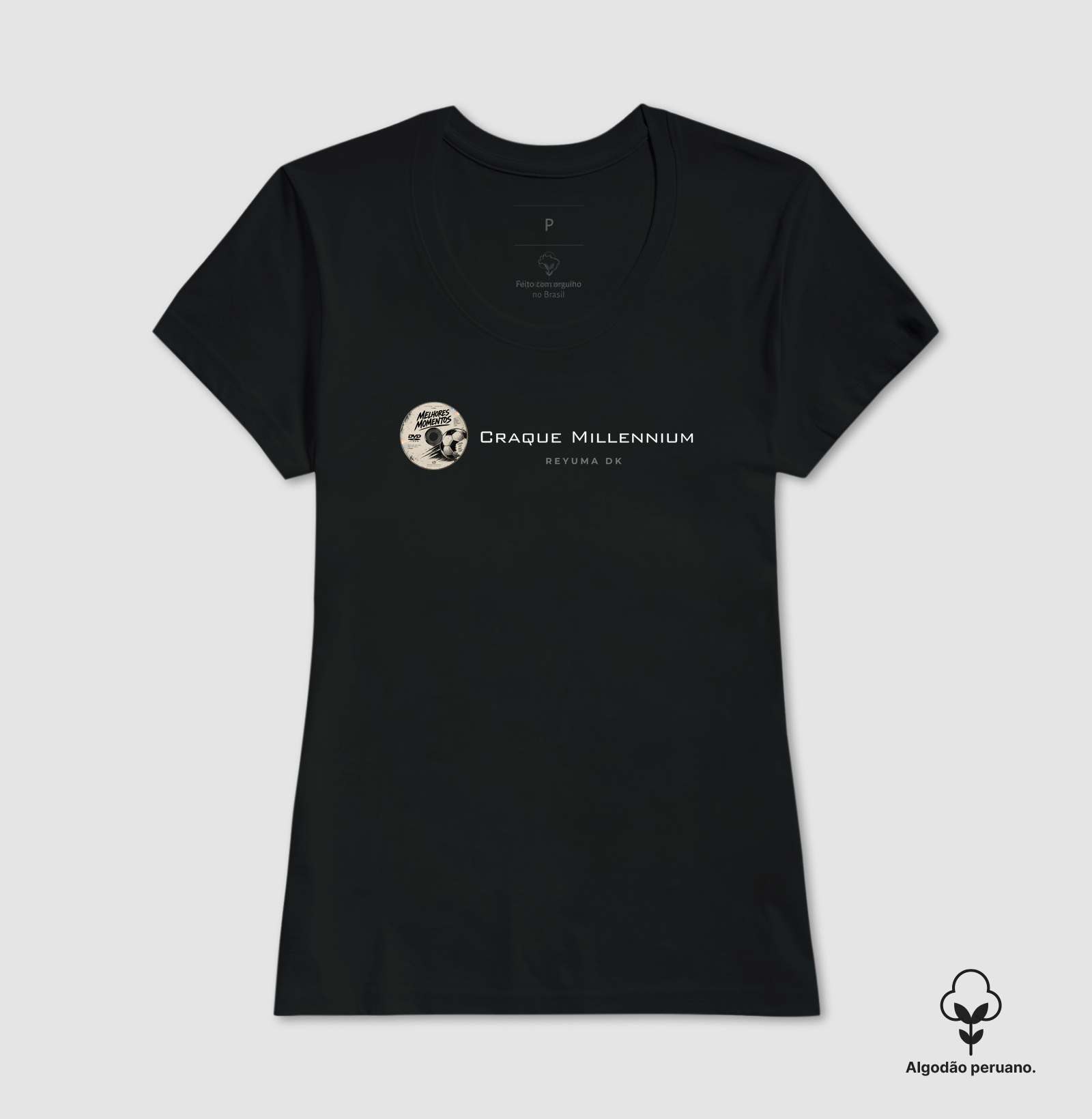 Camiseta Masculina, Feminina, Babylook e Unissex de Algodão Peruano Futebol "Craque Millennium"  - Imagem 8