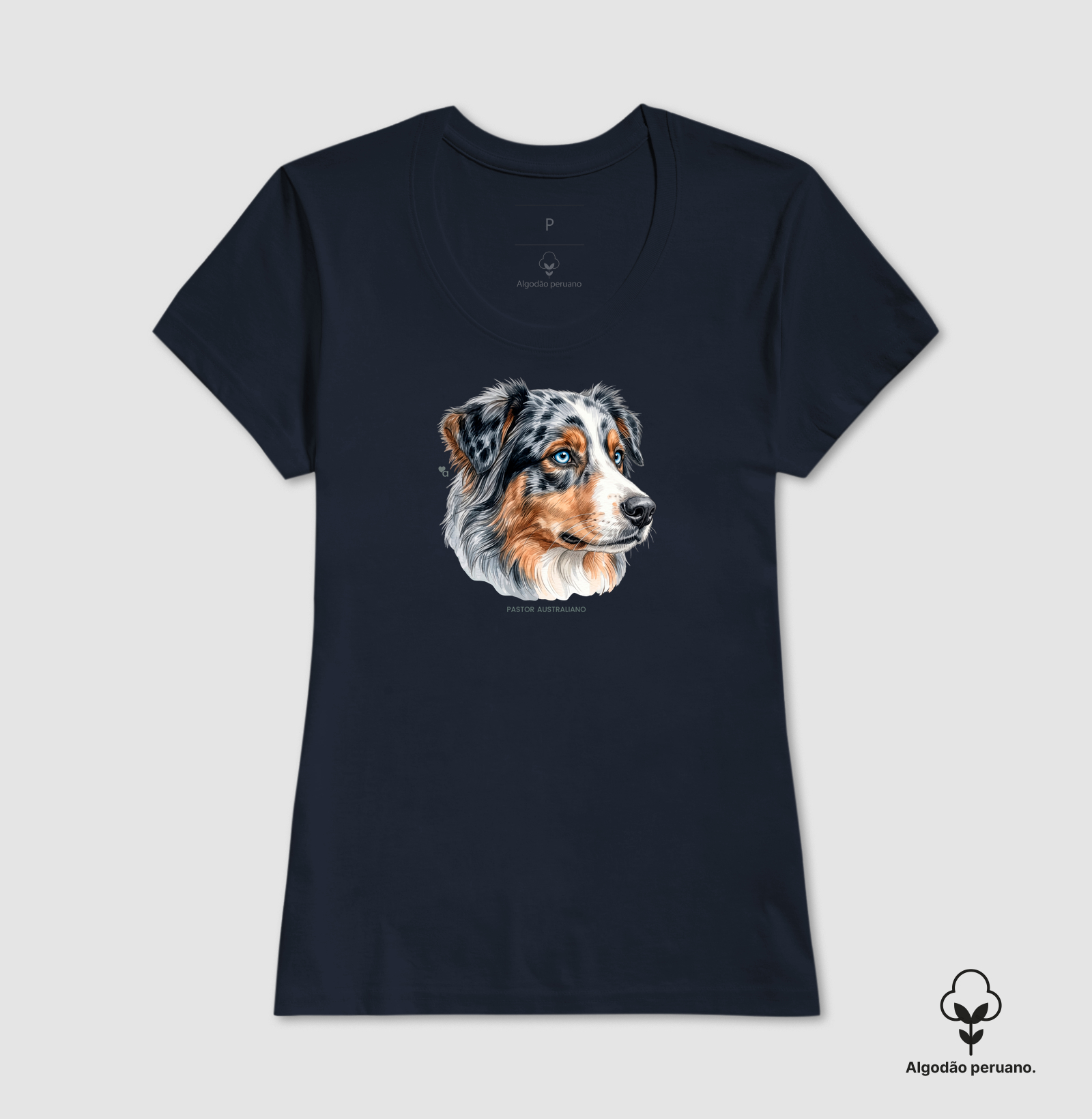 Cães - Pastor Australiano (Blue Merle) - Algodão Peruano - Imagem 8