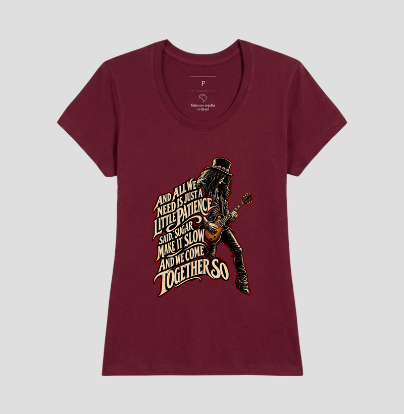 Camiseta Patience – Rock, Guitarra e Atitude | Estampa Vintage Rock - Imagem 19