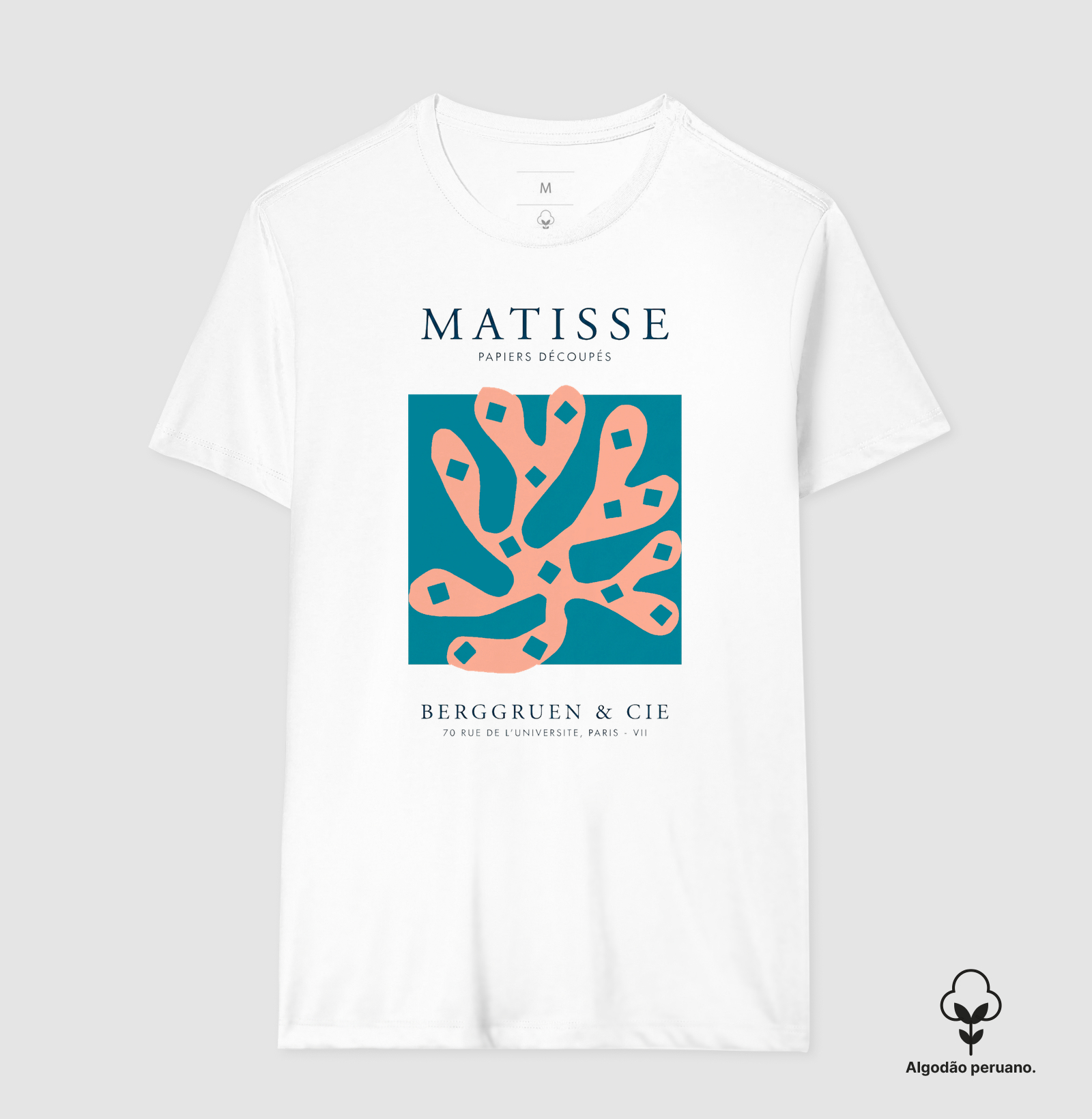 Camiseta Matisse Papiers Découpés Algodão Premium Tanguis - Imagem 2