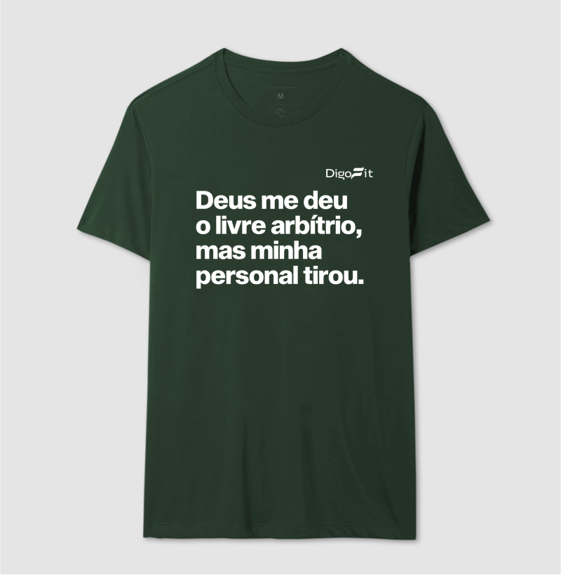 CAMISETA ACADEMIA MINHA PERSONAL TIROU MEU LIVRE ARBÍTRIO - Imagem 12