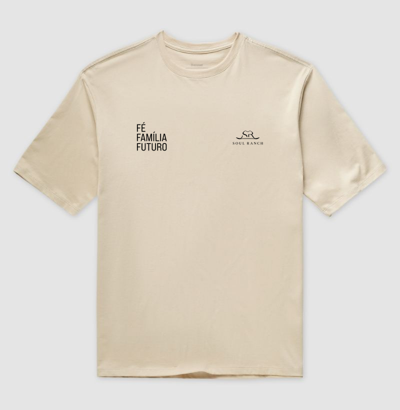 Camiseta Oversized Fé, Família e Futuro - Imagem 4
