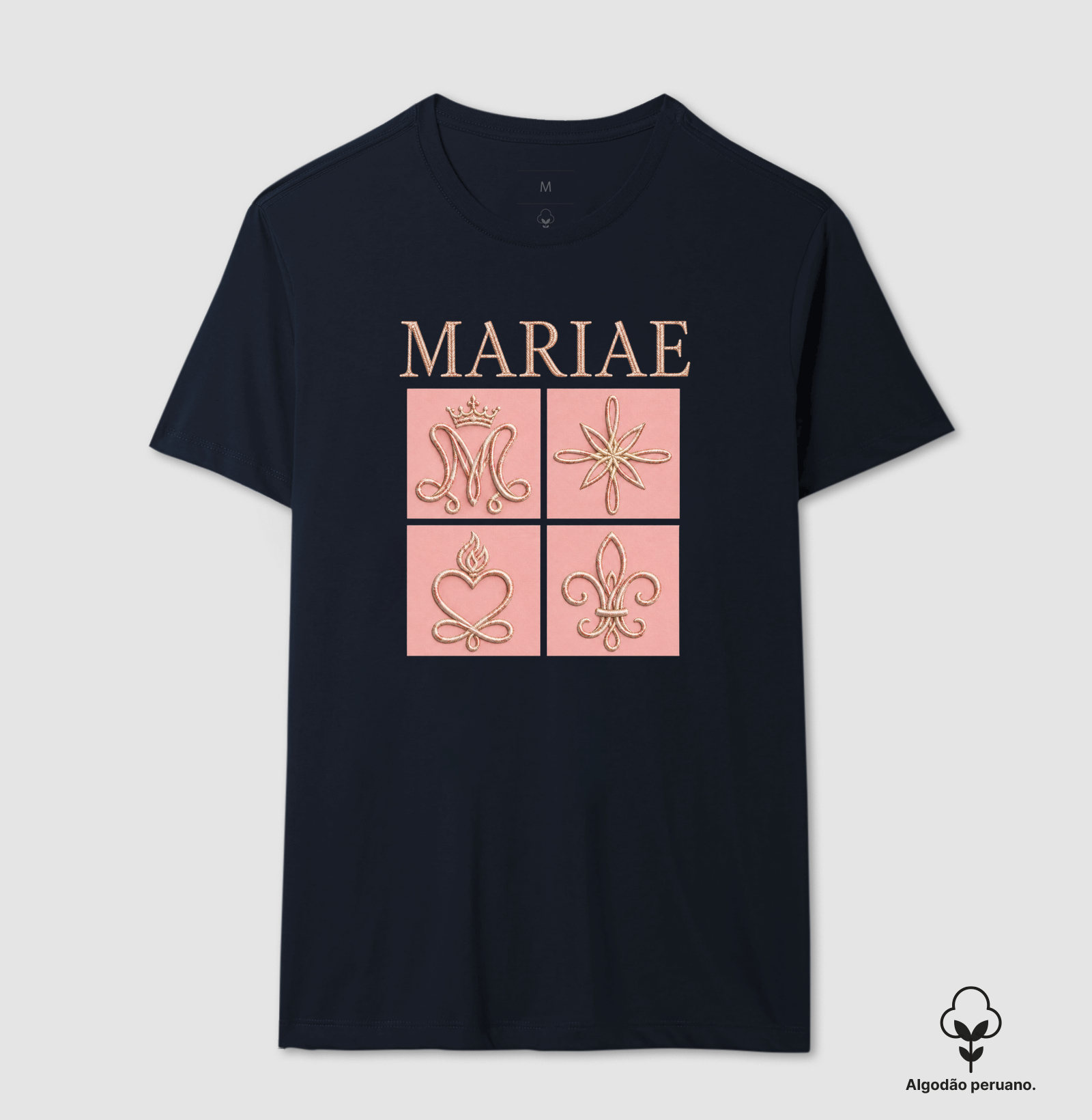 Mariae simbols - algodão peruano - Imagem 6
