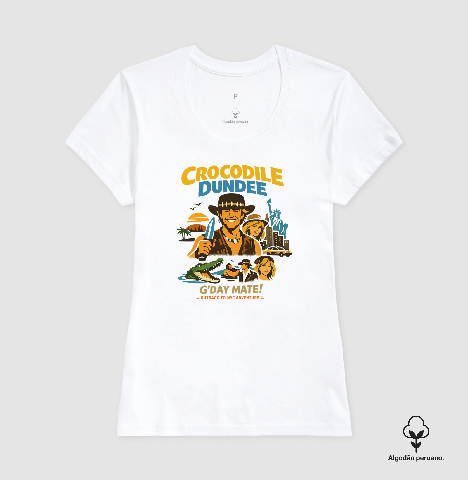 Camiseta Crocodilo Dundee Day Mate - Imagem 6