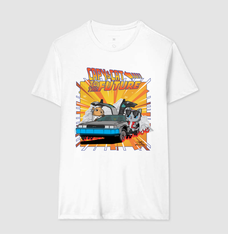 Camiseta Capy & Cat to the Future - Imagem 4