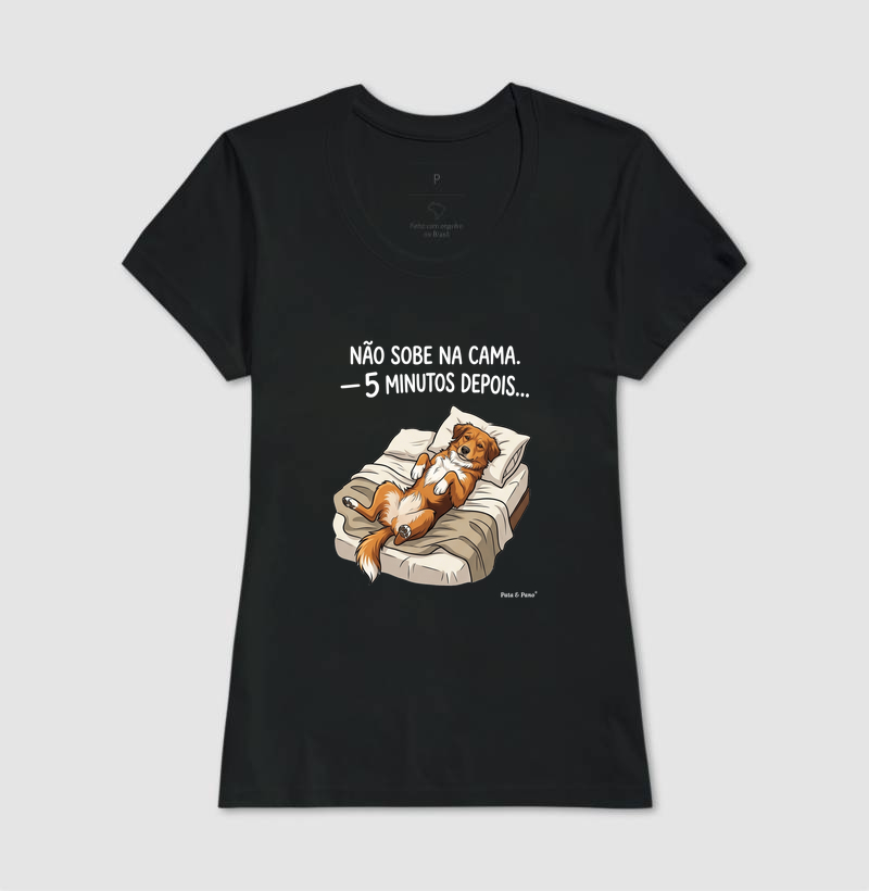 CAMISETA NOSSO MASCOTE SOBE NA CAMA - Imagem 3