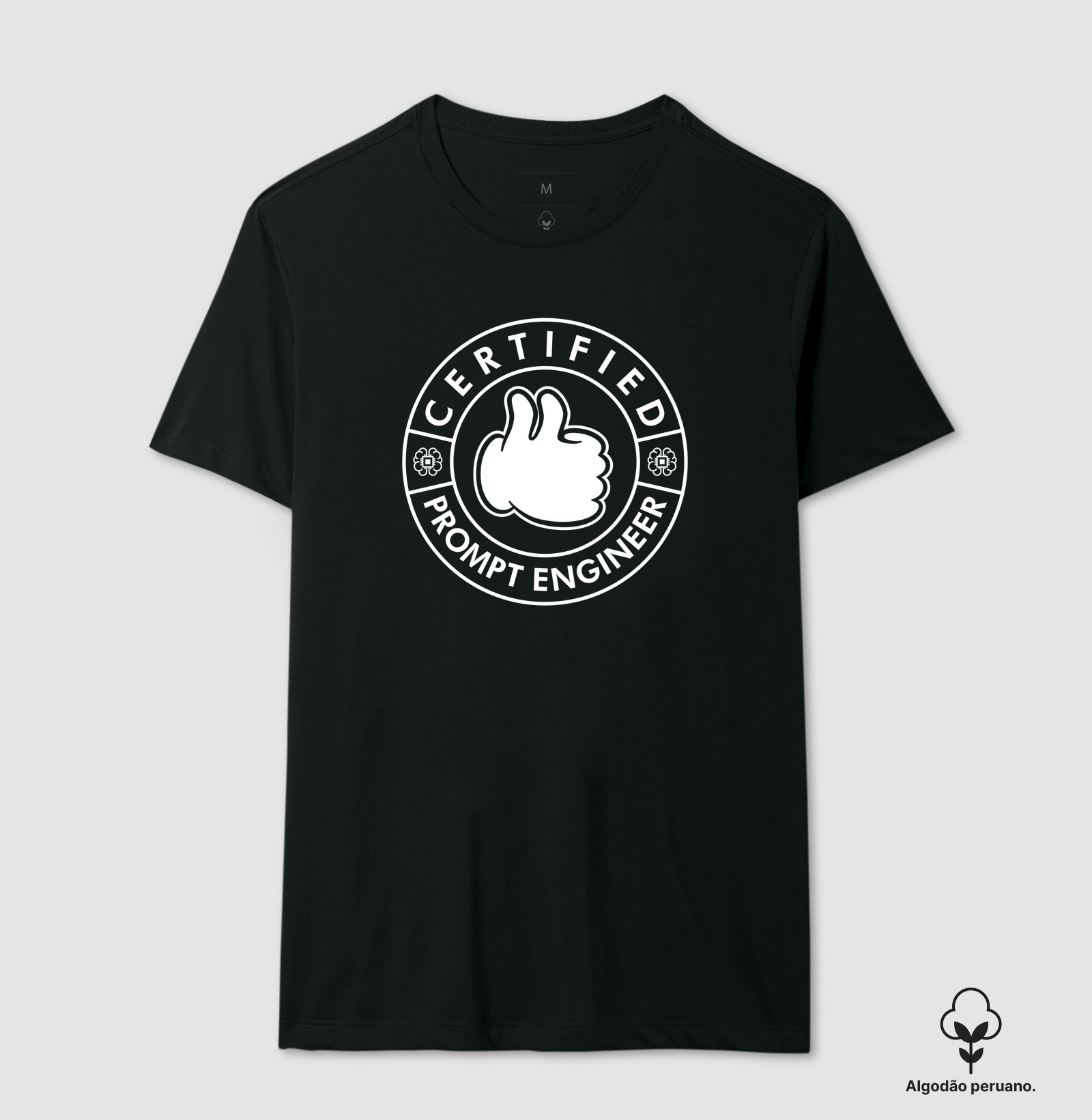 Camiseta Algodão Peruano Engenheiro de Prompt Certificado - Imagem 6