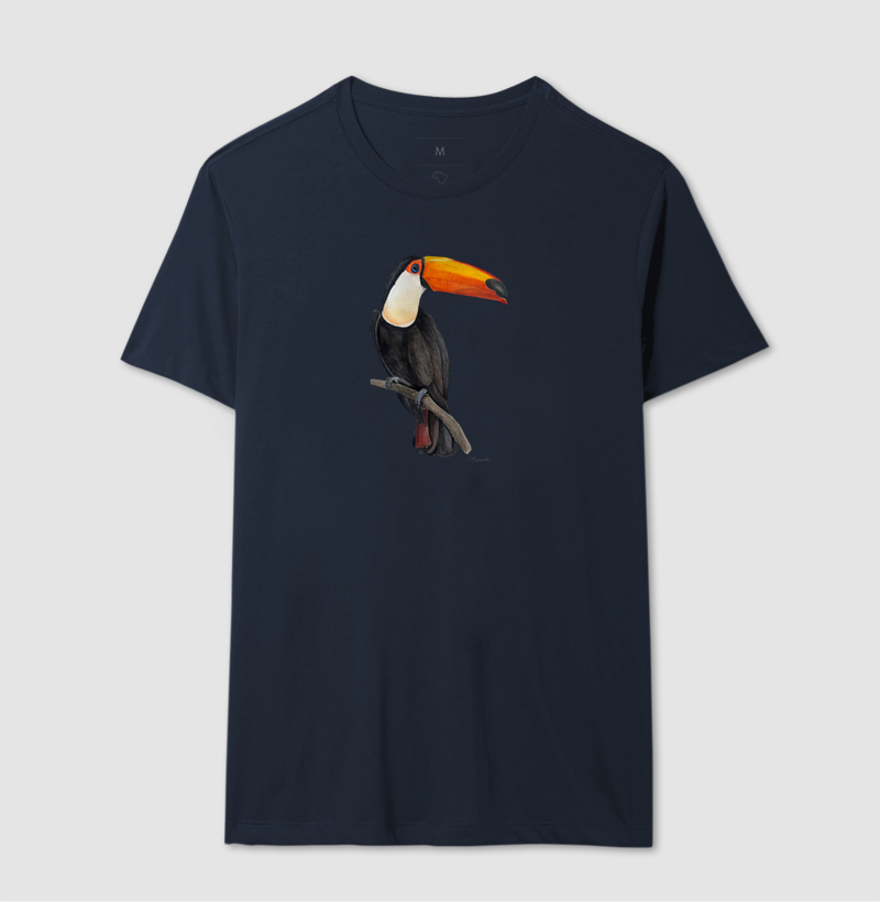 Camiseta Tucano Brasileiro em Aquarela – Arte por Taana - Imagem 6