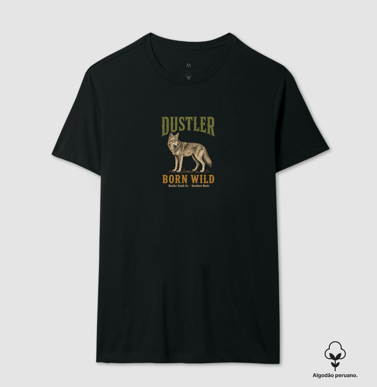 Camiseta Country Masculina Dustler Born Wild Southern Roots - Imagem 2