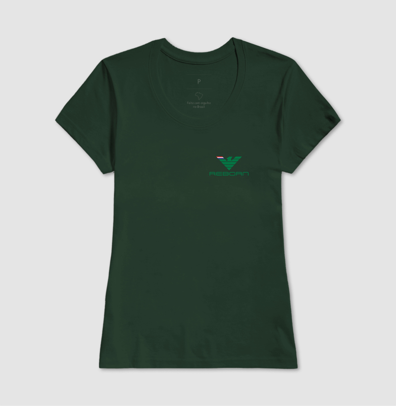 Vestir essa estampa é vestir a própria transformação. É dizer ao mundo: o passado ficou para trás, agora é tempo de florescer. 💎 Verde de renascimento. Força que não tem fim. REBORN — renascer, simplesmente, e brilhar. - Imagem 13