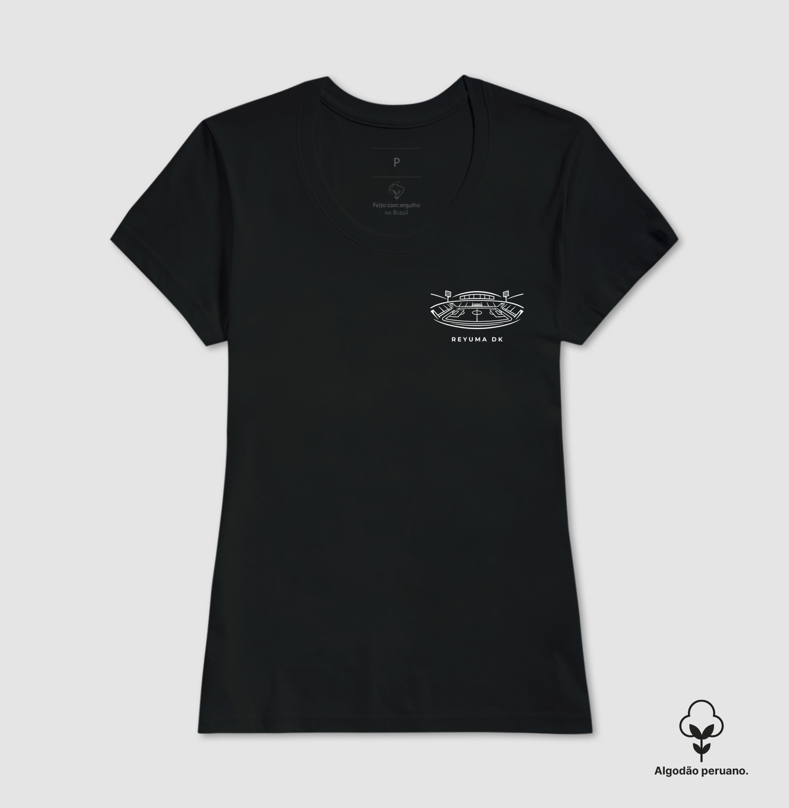 Camiseta Masculina de Algodão Peruano Futebol "Futebol Stadium"  - Imagem 3