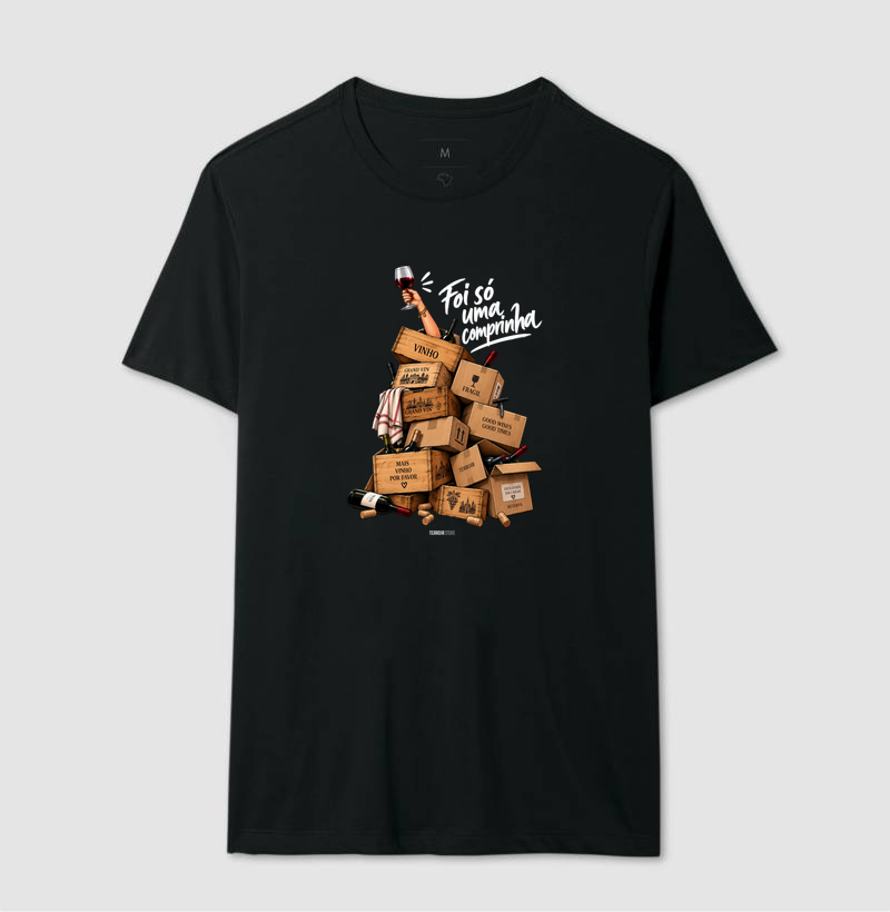 Camiseta “Mais Vinho Por Favor” – Wine Lifestyle Premium - Imagem 2